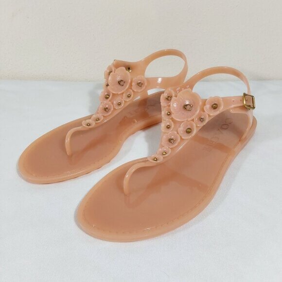 Coach Tea Rose Multi Jelly Sandal - Great Condition - 8.5 Women - Picture 2 of 11